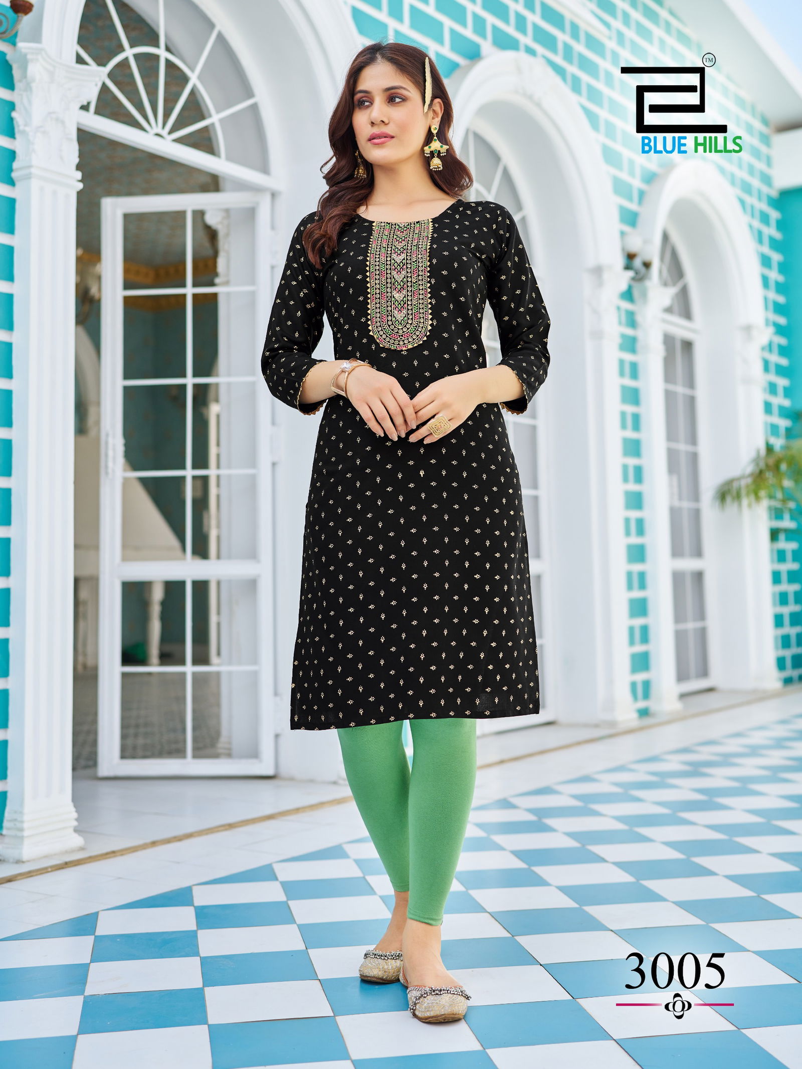 City Light Vol 3 By Blue Hills Rayon Foil Printed Plus Size Kurti Wholesale Price In Surat